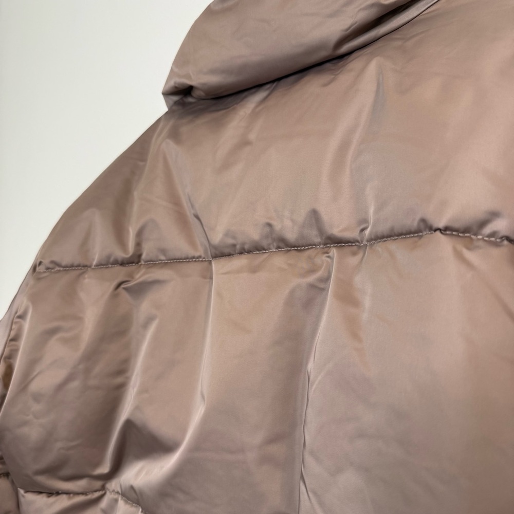 Abercrombie & Fitch Ultra Collection Taupe Chocolate Mousse Puffer Jacket medium - Picture 11 of 11